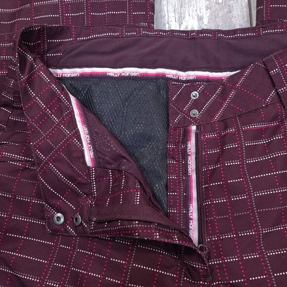 Helly Hansen Womens Snow Pants Size Medium Tech XP Ski Snowboard Purple Vents - Picture 7 of 10